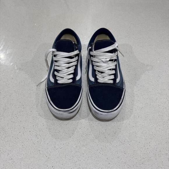 Vans Skate Old Skool Navy/White Sneakers - Picture 2 of 6